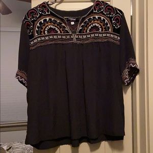 Johnny Was Blair VNeck Crop Blouse